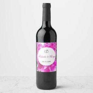 Peony. Wine Label