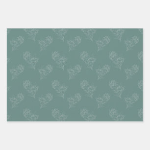 Peony Wrapping Paper Sheet