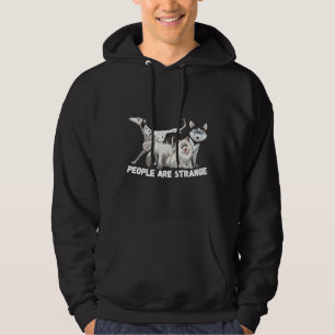 People Are Strange Husky Poodle Shih Tzu Dalmation Hoodie