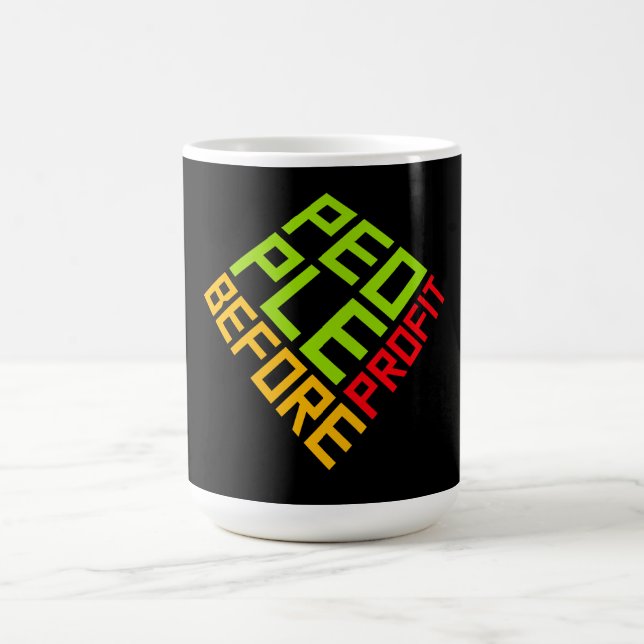 People Before Profit Activism Social Justice Equal Magic Mug (Center)