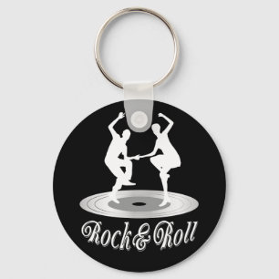 People dancing Rock and roll Key Ring