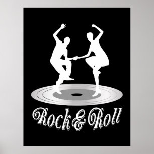 People dancing Rock and roll Poster