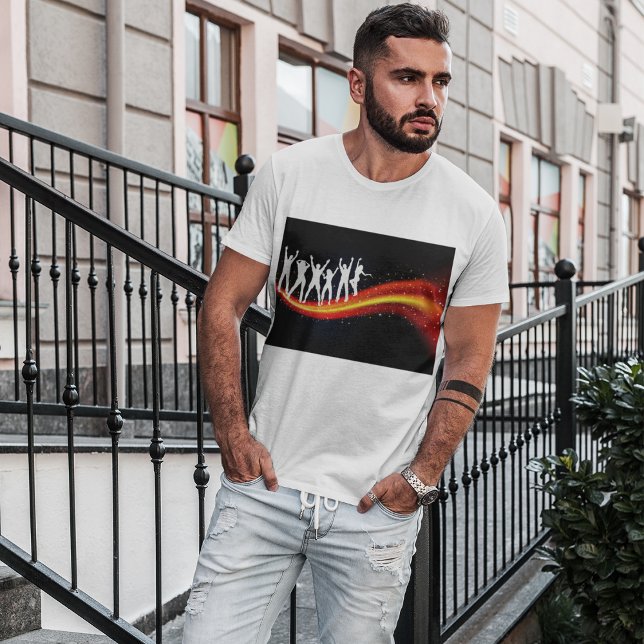 People Dancing Silhouettes Mens T-Shirt (Creator Uploaded)