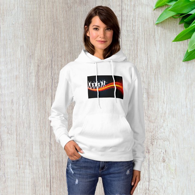 People Dancing Silhouettes Womens Hoodie (Creator Uploaded)