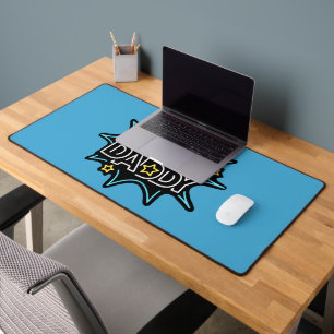People Don't Believe In Heroes Haven't Met My Dad Desk Mat