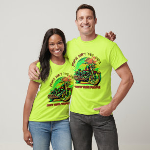 People Don't Take Trips: Vintage Retro Style Bike T-Shirt