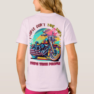 People Don't Take Trips: Vintage Retro Style Bike  T-Shirt