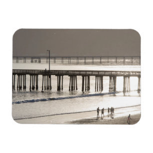 People Enoying Avila Beach Magnet