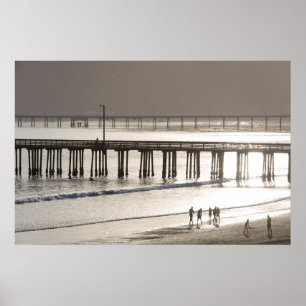 People Enoying Avila Beach Poster