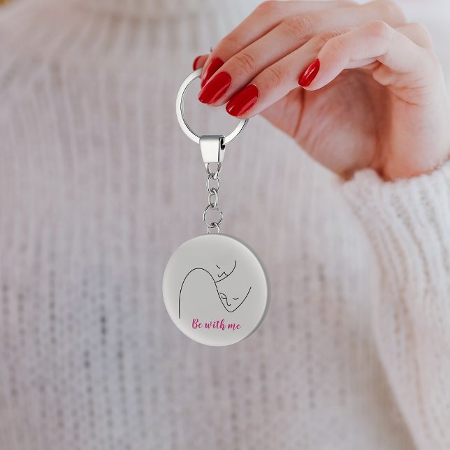 People faces lines keychain (People faces lines keychain)