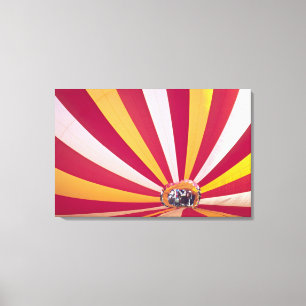 People filling a hot air balloon, Fort Collins, Canvas Print
