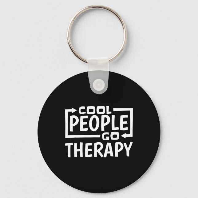 People Go Therapy Mental Health Suicide Awareness  Key Ring (Front)