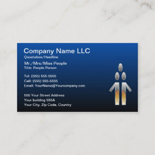 People, Human Resources Business Card