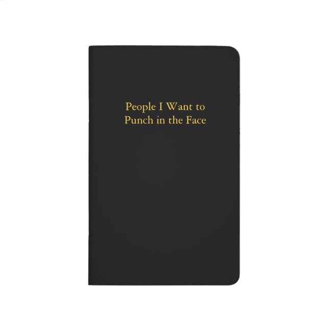 People I Want to Punch in the Face - Journal (Front)