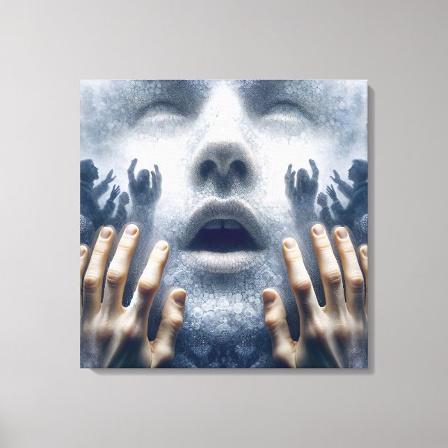 People In Distress Canvas Print (Front)