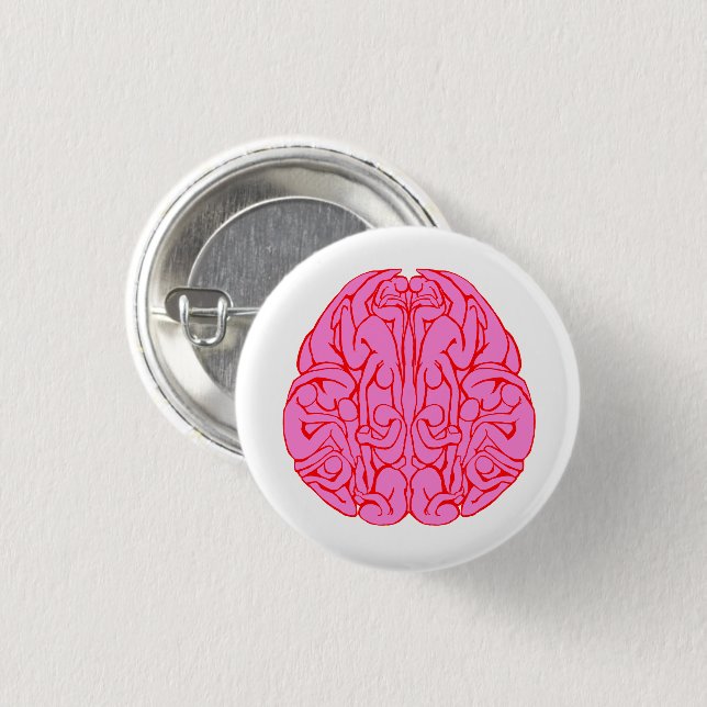People in my Brain 3 Cm Round Badge (Front & Back)