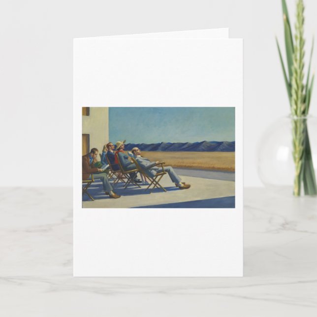 People In The Sun - Edward Hopper Card (Front)