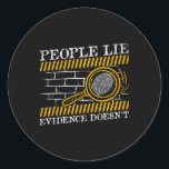 People Lie Evidence Doesn'T Forensic Science Classic Round Sticker<br><div class="desc">Unveiling Truth: People Lie,  Evidence Doesn't! Explore the world of Forensic Science in this captivating design.</div>