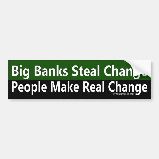People Make Real Change Bumper Sticker (Front)