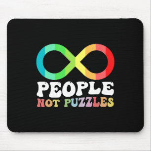 People Not Puzzles Autism Awareness Neurodiversity Mouse Pad