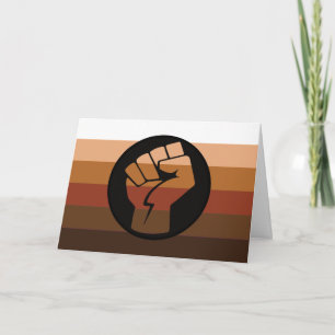 People of Colour (POC) Pride and Fist Holiday Card