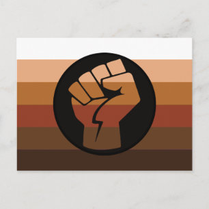 People of Colour (POC) Pride and Fist Postcard