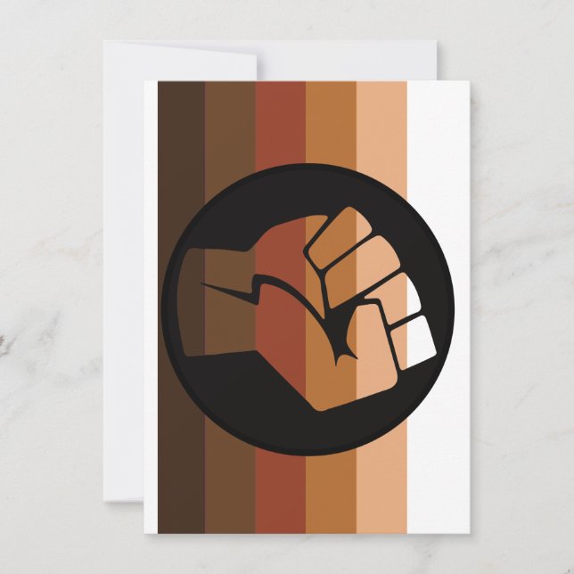 People of Colour (POC) Pride Holiday Card (Front)
