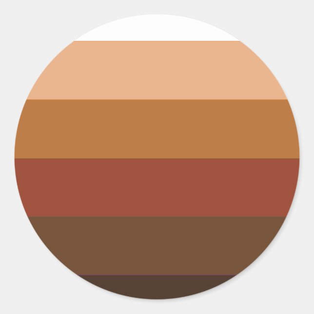 People of Colour Pride Classic Round Sticker (Front)