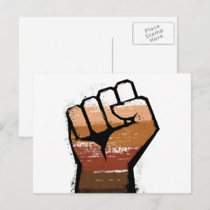 People of Colour Pride Fist Postcard