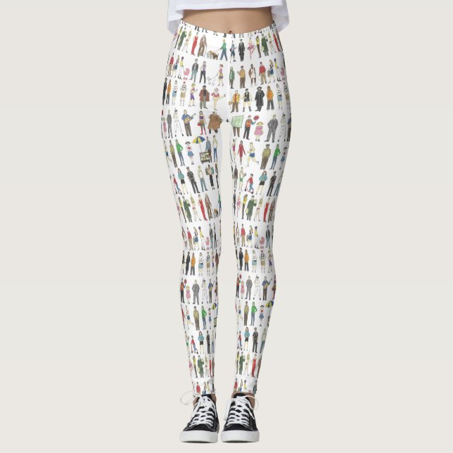 People of NYC New York City Citizens Leggings (Front)