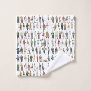 People of NYC New York City Citizens Neighbours Bath Towel Set