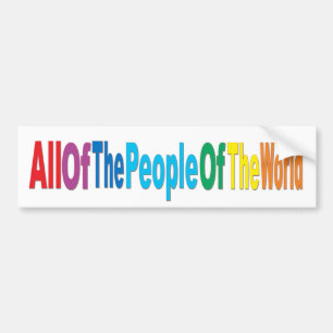 People of the World Bumper Sticker
