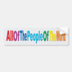People of the World Bumper Sticker