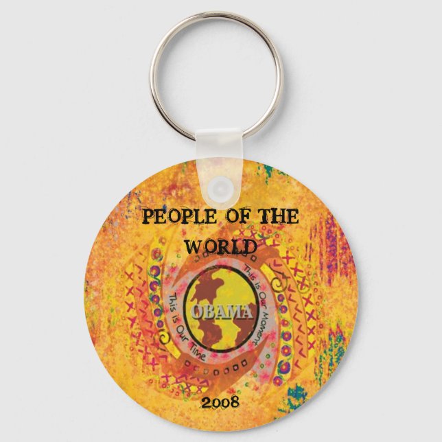 PEOPLE OF THE WORLD OBAMA KEY RING (Front)