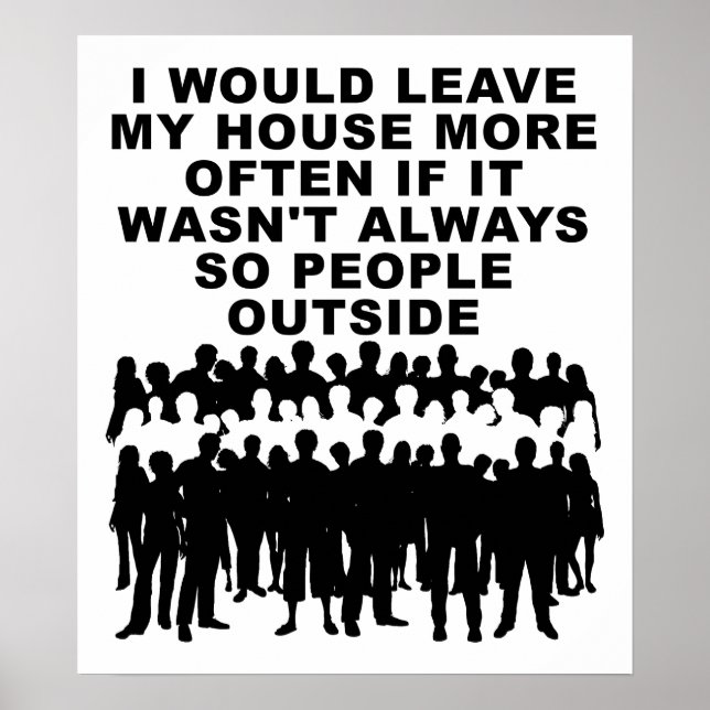 People Outside Funny Poster (Front)