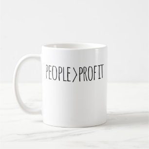 People Over Profit Coffee Mug