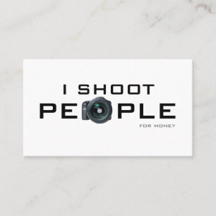 People photography for Photographers Videographers Business Card