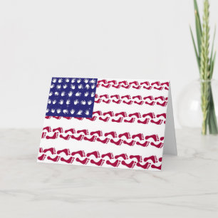 People Prints Flag Card