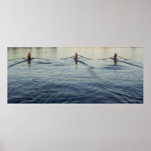 People Rowing Poster
