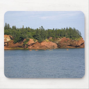 People sea kayaking in the Bay of Fundy at St. Mouse Pad