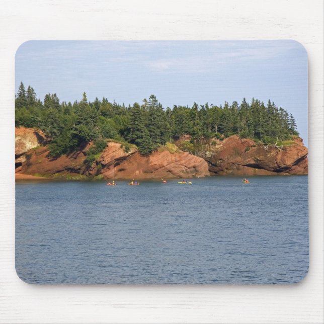 People sea kayaking in the Bay of Fundy at St. Mouse Pad (Front)