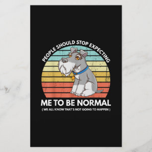 People Should Stop Expecting Me To Be Normal Funny Stationery