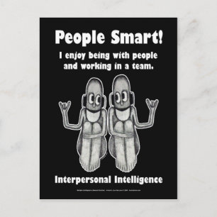 People Smart - Blank Postcard