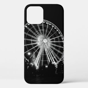 PEOPLE STANDING NEAR FERRIS WHEEL iPhone 12 CASE