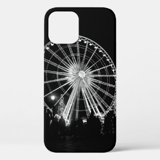PEOPLE STANDING NEAR FERRIS WHEEL iPhone 12 CASE