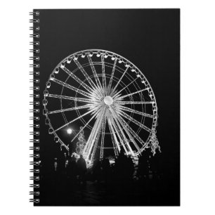 PEOPLE STANDING NEAR FERRIS WHEEL NOTEBOOK