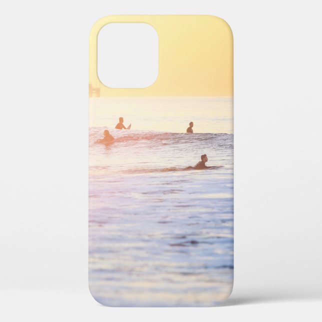 People surfing on beach Case-Mate iPhone case (Back)