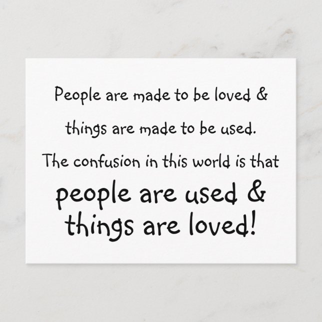 people & things postcard (Front)