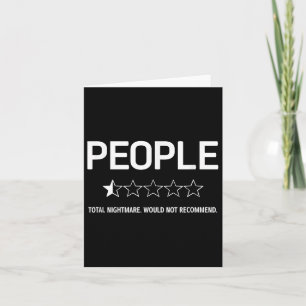 People, Total . Would Not Recommend. Jokes, Funny  Card