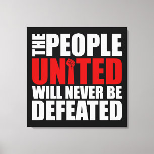 PEOPLE UNITED CANVAS PRINT